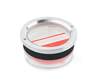 Oil level sight glasses